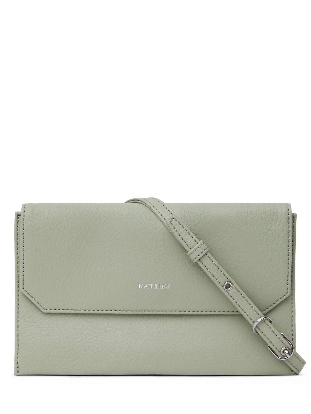 Matt & Nat Suky Sage Green Vegan Crossbody Wallet